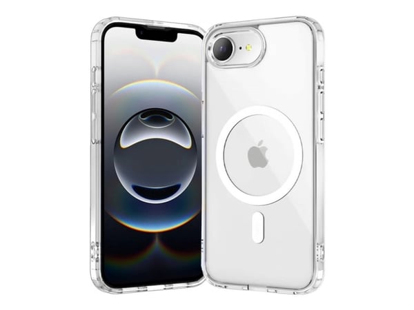 Insmat - bakdeksel til mobiltelefon - MagSafe-kompatibilitet - termoplastisk polyuretan (TPU) - klar - for Apple iPhone 16e