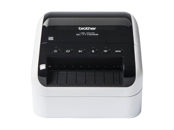 Brother QL-1110NWBc - Etikettskriver - direktetermisk - Rull (10,36 cm) - 300 x 300 dpi - inntil 68 etiketter/min - USB, Wi-Fi(n), LAN, Bluetooth 5...