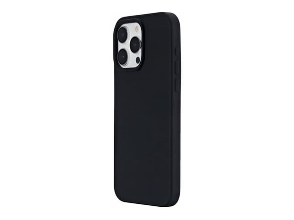 eSTUFF Infinite Rome - Baksidedeksel for mobiltelefon - magnetisk - MagSafe-samsvar - polykarbonat, silikon - svart - for Apple iPhone 15 Pro Max