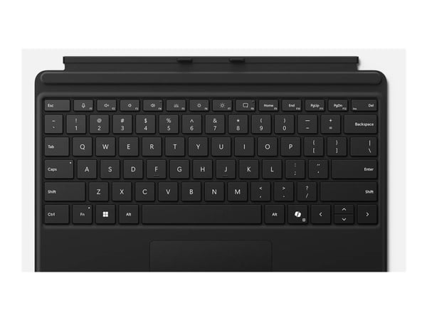 Microsoft Surface Pro Keyboard - Tastatur - med styrepute, akselerometer, lagrings- og ladebakke for Surface Slim Pen 2 - AZERTY - Belgisk - svart ...