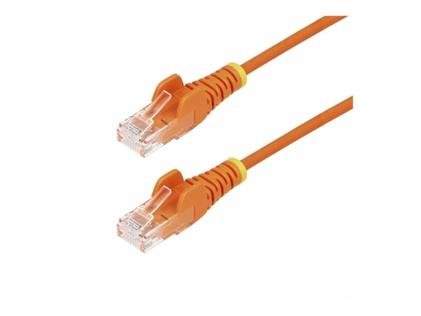 Startech 10m Orange Slim CAT6 Ethernet Cable, Snagless, 28AWG, LSZH - Koblingskabel - RJ-45 (hann) til RJ-45 (hann) - 10 m - 3.6 mm - UTP - CAT 5/5...
