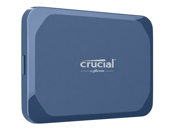 Crucial X10, 1 TB, USB Type-C, USB 3.2 Gen 2x2, 2100 MB/s, 20 Gbit/sek., Blå
