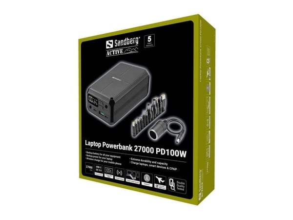 Sandberg Laptop Powerbank 27000 PD100W