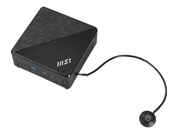 MSI Cubi N ADL S 225BEU - Barebone - mini-PC 1 x N-series N100 / inntil 3.4 GHz - RAM 0 GB - UHD Graphics - Gigabit Ethernet - svart