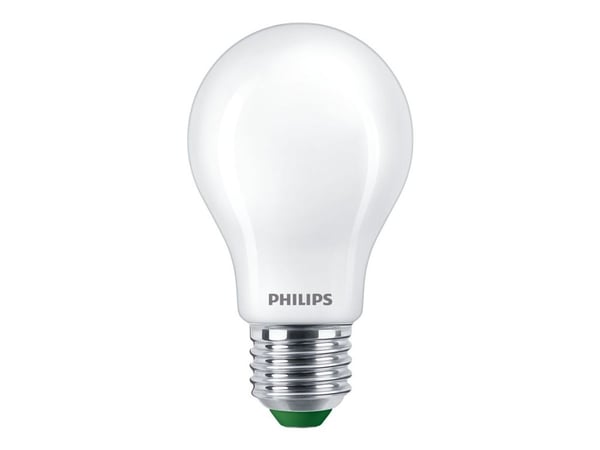 Philips LED - LED-filamentlyspære - form: A60 - mattslipt finish - E27 - 4 W (ekvivalent 60 W) - klasse A - kjølilg hvitt lys - 4000 K
