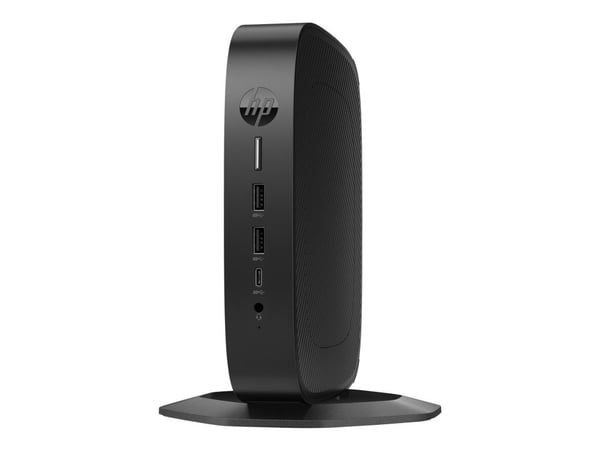 HP Elite t655 - Tynn klient - SFF 1 x Ryzen Embedded R2314 / inntil 3.5 GHz - RAM 8 GB - flash 32 GB - eMMC - Radeon Graphics - Gigabit Ethernet, B...