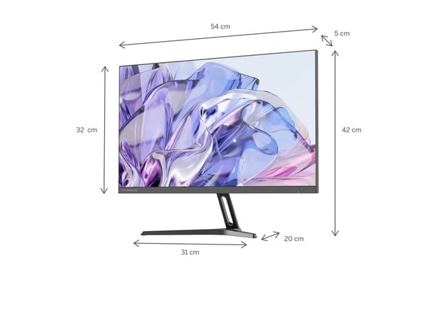 Thomson M24FB2Y14 - LED-skjerm - 24" (23.8" synlig) - 1920 x 1080 Full HD (1080p) @ 100 Hz - VA - 250 cd/m² - 4000:1 - HDR10 - 5 ms - HDMI, VGA - s...