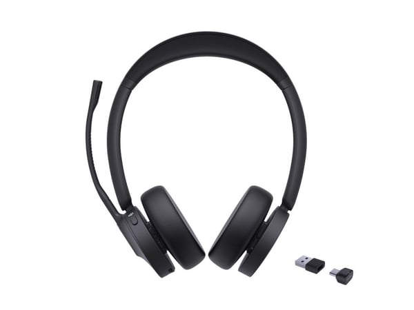 Yealink BH70 Dual - Hodesett - on-ear - Bluetooth - trådløs - USB-C via Bluetooth-adapter - svart - Certified for Microsoft Teams