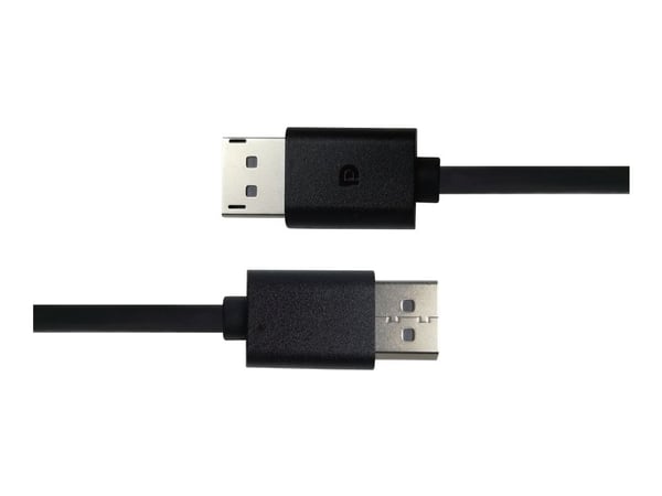 DELTACO - DisplayPort-kabel - DisplayPort (hann) til DisplayPort (hann) - DisplayPort 1.4 - 2 m - støtte for 8K UHD (7680 x 4320), ikke-låsende, DS...