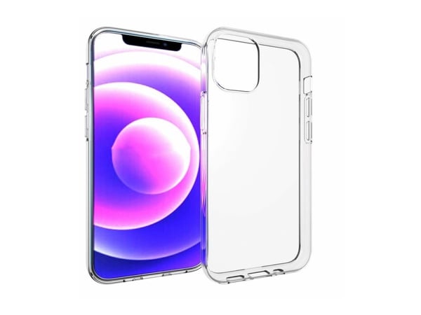 eSTUFF Clear soft Case for iPhone 13 mini, Suojus, Apple, iPhone 13 mini, 13,7 cm (5.4"), Läpinäkyvä