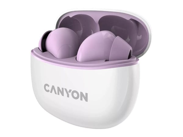 Canyon TWS-5 - Ægte trådløse øretelefoner med mik. - i øret - Bluetooth - lilla