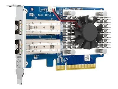 QNAP QXG-10G2SF-NXE - Utvidelsesmodul - PCIe 3.0 x8 lav profil - Gigabit Ethernet / 10 Gigabit SFP+ x 2