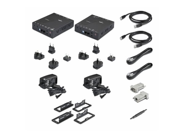 Startech 4K HDMI Over IP Extender - 4K 30Hz - Video Control Software App - HDMI Extender - HDMI Extension - AV Over IP (ST12MHDLAN4K) - Video/lyd/i...