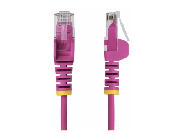 Startech 3m Pink Slim CAT6 Ethernet Cable, Snagless, 28AWG, LSZH - Koblingskabel - RJ-45 (hann) til RJ-45 (hann) - 3 m - 3.6 mm - UTP - CAT 5/5e/6 ...