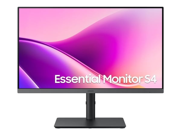 Samsung Essential S4 S24F434UAU - S43UF Series - LED-skärm - 24" - 1920 x 1080 Full HD (1080p) @ 100 Hz - IPS - 300 cd/m² - 1000:1 - 5 ms - HDMI, D...