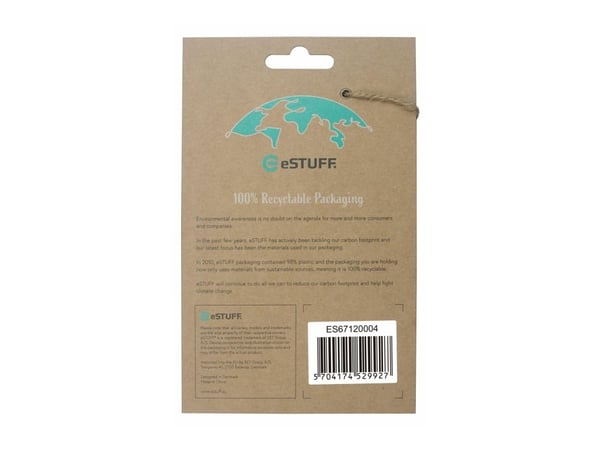 eSTUFF - Baksidedeksel for mobiltelefon - silikon - svart - for Apple iPhone 13 Pro Max