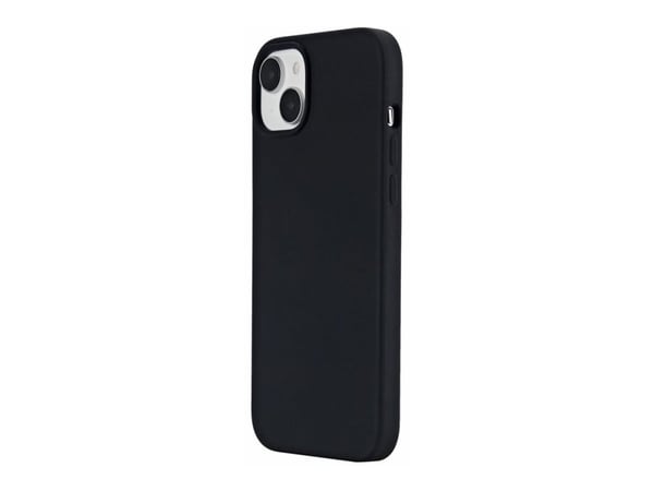 eSTUFF Infinite Rome - Baksidedeksel for mobiltelefon - magnetisk - MagSafe-samsvar - polykarbonat, silikon - svart - for Apple iPhone 15 Plus