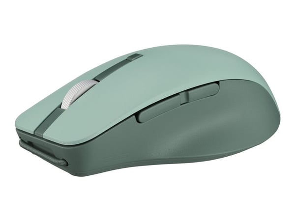 ASUS SmartO MD200 Silent Plus - Mus - optisk - 6 knapper - trådløs - 2.4 GHz, Bluetooth - green tea latte