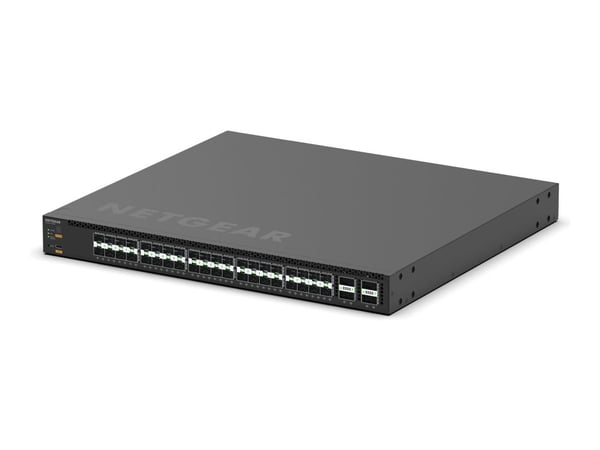 NETGEAR M4350 Series M4350-40F4C - Switch - L3 - Administrerad - 40 x 10 Gigabit SFP+ + 4 x 100 Gigabit QSFP28 (uplänk) - främre till bakre luftflö...