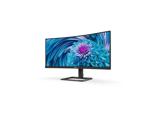 Philips E-line 346E2CUAE - LED-skjerm - kurvet - 34" - 3440 x 1440 UWQHD @ 100 Hz - VA - 300 cd/m² - 3000:1 - 1 ms - HDMI, DisplayPort, USB-C - høy...