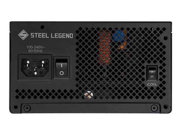ASRock Steel Legend SL-1000G - Nätaggregat (intern) - ATX12V 3.1/ EPS12V - 80 PLUS Gold - Cybenetics Platinum - AC 100-240 V - 1000 Watt - stålsvart