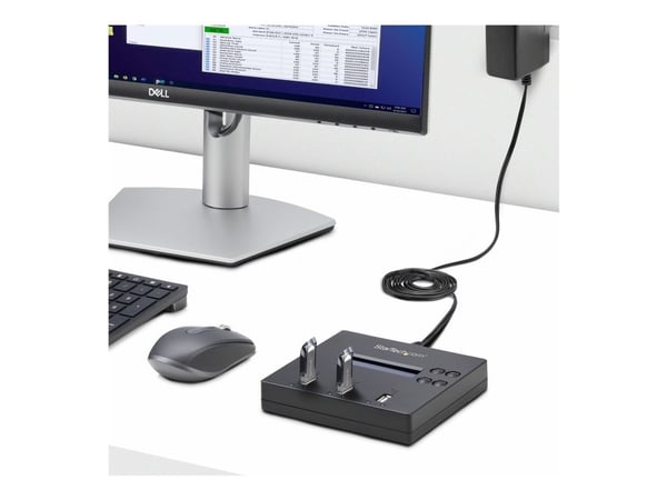 StarTech 1:2 Standalone USB Duplicator and Eraser - Memory Stick Cloner - USB 2.0 Flash Drive Copier / Thumb Eraser (USBDUP12) - USB-stasjonsduplik...