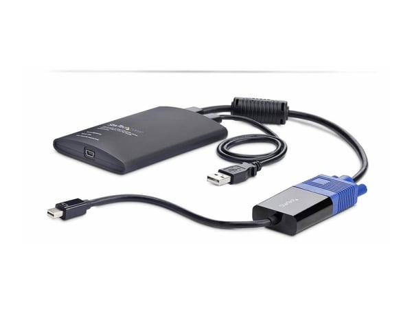 StarTech.com NOTECONS02-VGA-MDP, 1920 x 1200 pikseliä, musta