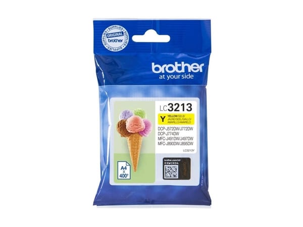 Brother LC3213Y, 400 sivua, 1 kpl, Kertapakkaus