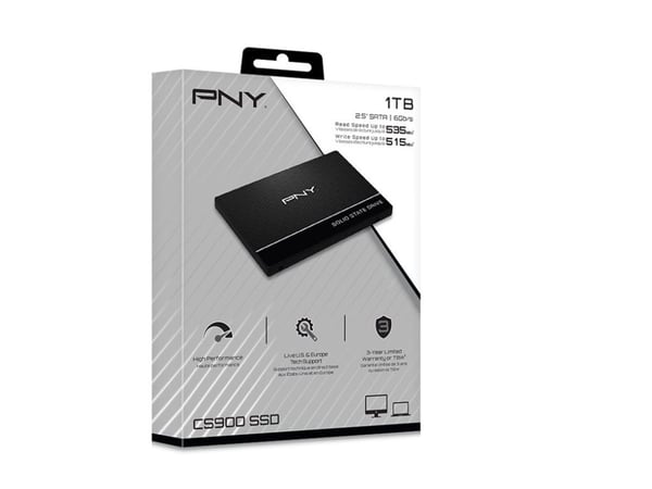 PNY CS900 - SSD - 1 TB - intern - 2,5" - SATA 6Gb/s