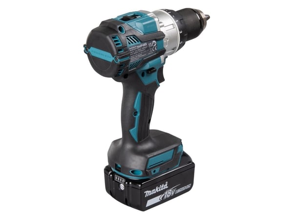 Makita DHP489RTJ, Elektrisk skrutrekker, Pistolhåndtak, 1/2", Sort, Blå, Børsteløs, 1800 RPM