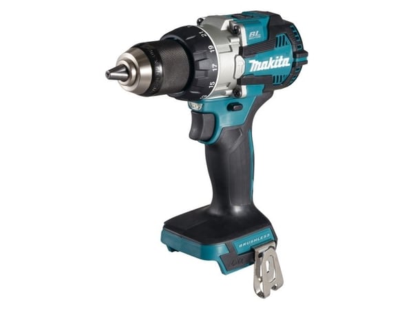 Makita Percussion Driver Drill LXT, Elektrisk skrutrekker, Pistolhåndtak, 1/2", Sort, Blå, Børsteløs, 1800 RPM