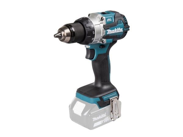 Makita Percussion Driver Drill LXT, Elektrisk skrutrekker, Pistolhåndtak, 1/2", Sort, Blå, Børsteløs, 1800 RPM