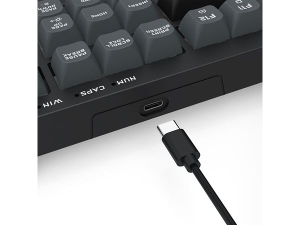 REDRAGON K518-RGB-GB Crux, Koblet med ledninger (ikke trådløs), USB, Membrannøkkelbryter, Sort