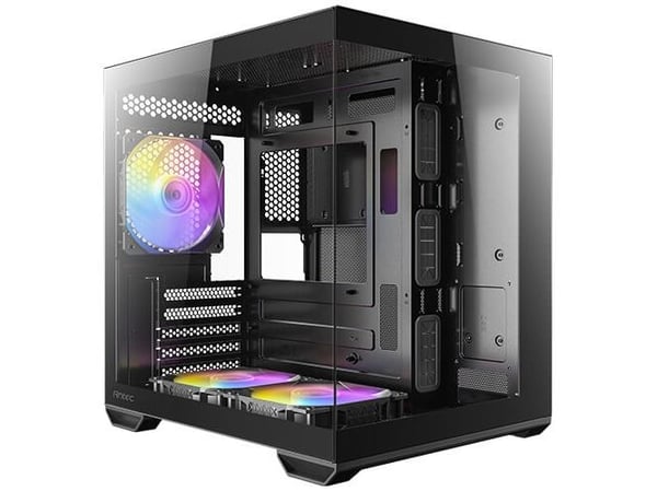 Antec 0-761345-10217-9, Mini Tower, PC, Sort, ITX, Micro ATX, 1x 120 mm, 2x 120 mm