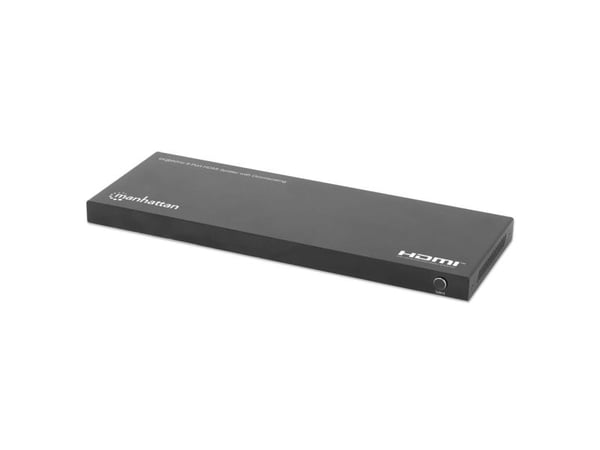 Manhattan 208451, HDMI, 8x HDMI, 3840 x 2160 piksler, Svart, Metall, Gummi, 4K Ultra HD