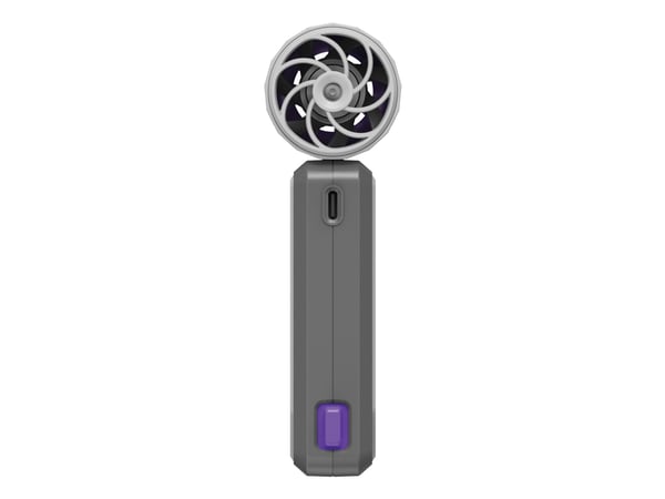 Verbatim Cool 'n' Go AirJet - Kjølevifte - bærbar - USB-C - purpur/grå