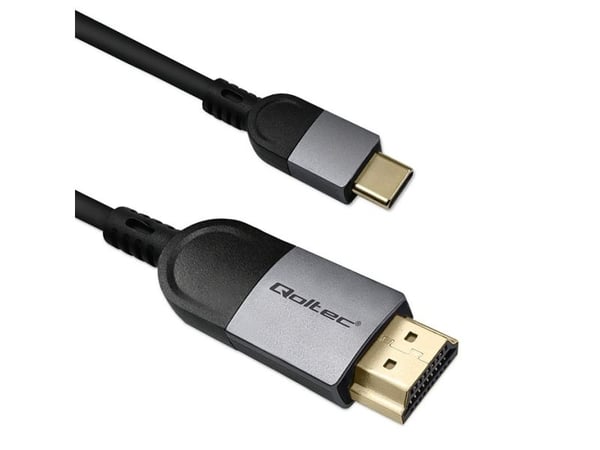 Qoltec kabeladapter USB-C til HDMI høyhastighets 4K | 60Hz | 32AWG| 2 år