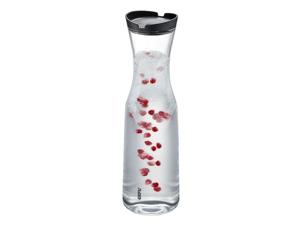 GEFU SMARTLINE, Karaffel, 1 l, Gjennomsiktig, Borosilikatglass, Plast, Silikon, Plast, 313 mm
