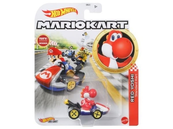 Hot Wheels Mario Kart GPD90, Bil, 3 år, Sort, Blå, Rød, Hvit