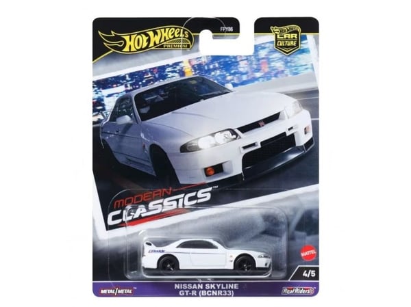 Hot Wheels bil Nissan Skyline GT-R BCNR33 HRV99 matt