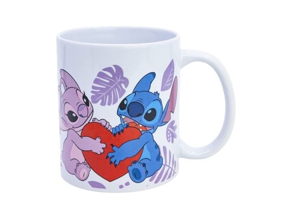 Keramisk krus, for barn, med Lug, Disney Stitch, til gave, 325 ml