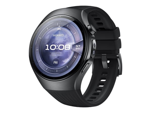 Huawei Watch 5 - 46 mm - 316L rostfritt stål - smart klocka med rem - fluoroelastomer - handledsstorlek: 140-210 mm - display 1.5" - Bluetooth, Wi-...