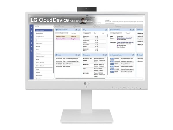 LG 24CR671N-6P - Tunn klient - allt-i-ett 1 x Pentium Silver N6005 / upp till 3.3 GHz - RAM 8 GB - flash - eMMC 16 GB - UHD Graphics - Gigabit Ethe...