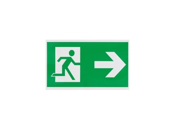 Klistremerke EXIT TO THE RIGHT 100x180 mm