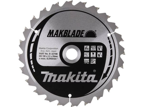 Makita Sonstige, 19 cm, 2 cm, 1,6 mm, 2,2 mm, Makita, 1 stykker