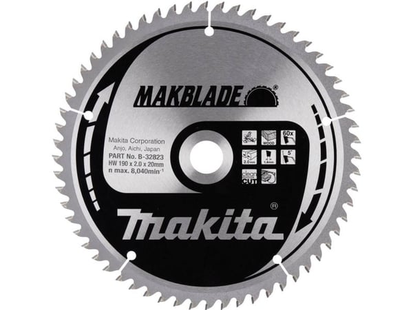 Makita MakBlade, 19 cm, 2 cm, 1,4 mm, 2 mm, 1 stykker