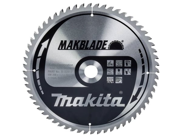 Makita MAKBLADE - Sirkelformet sagblad - for tre - 305 mm - 60 tenner