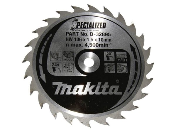 Makita Specialized, Puu, 13,6 cm, 1 cm, 4500 RPM, 1,5 mm, Makita