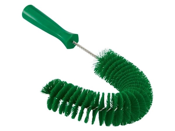 Putkiharja, Vikan, 36cm, Ø5,5cm, vihreä, polyesteri/PP/ruostumaton teräs