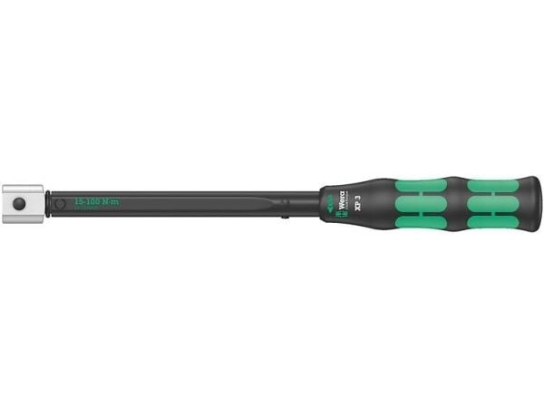 Wera Click-Torque XP 3, Skrallenøkkel, Ft-lb, Nm, Mekanisk, 15 - 100 Nm, 2%, Svart, Grønn